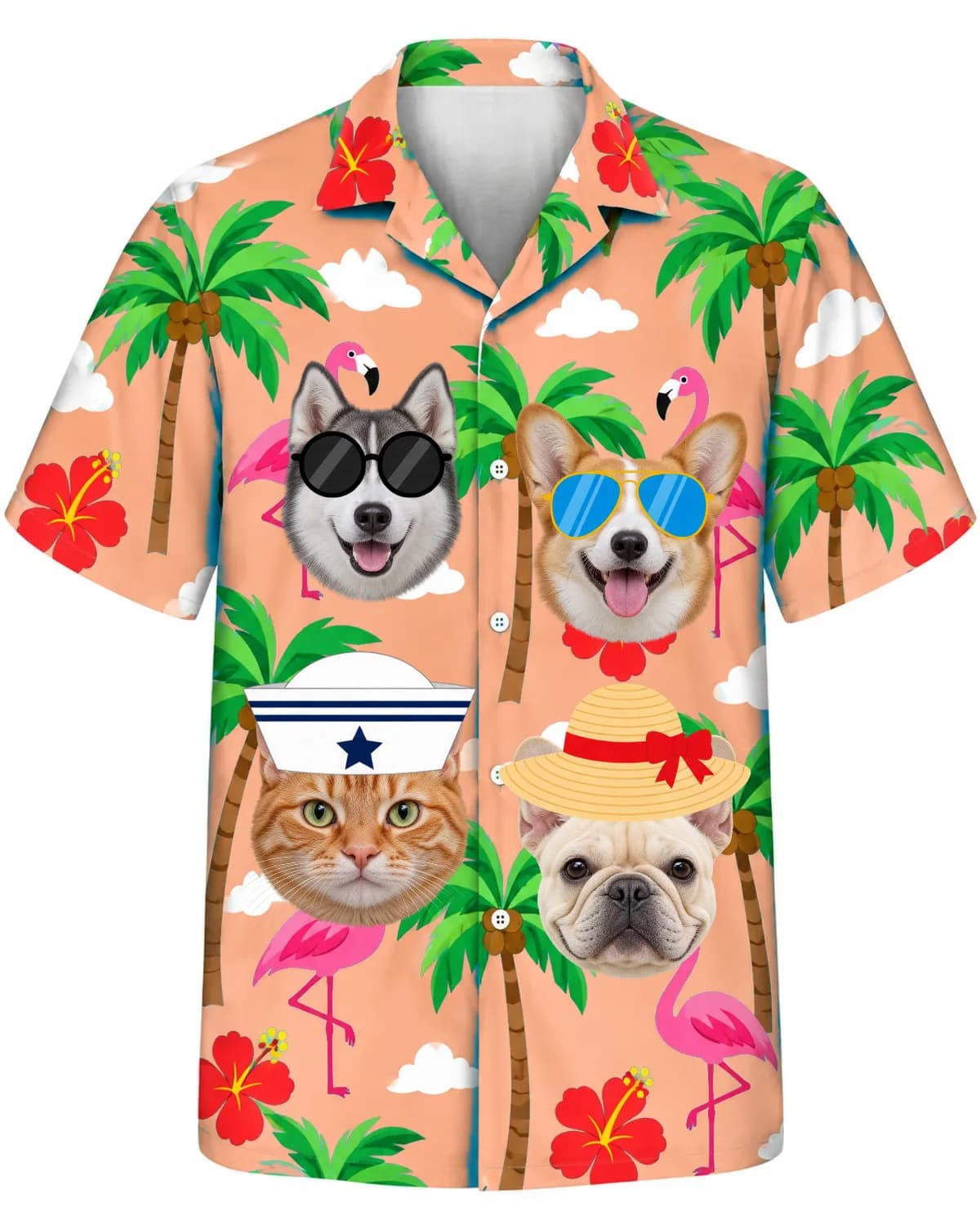 Pet Face Beach Day Hawaiian Shirt thumb 4