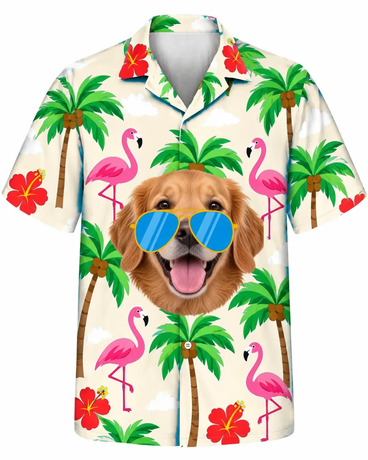 Pet Face Beach Day Hawaiian Shirt thumb 5