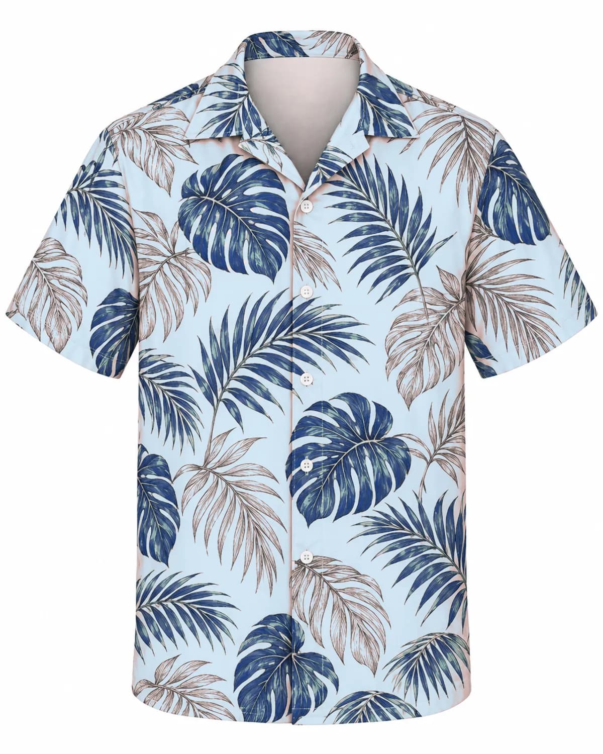 Pencil Sketch Palm Leaf Hawaiian Shirt thumb 7