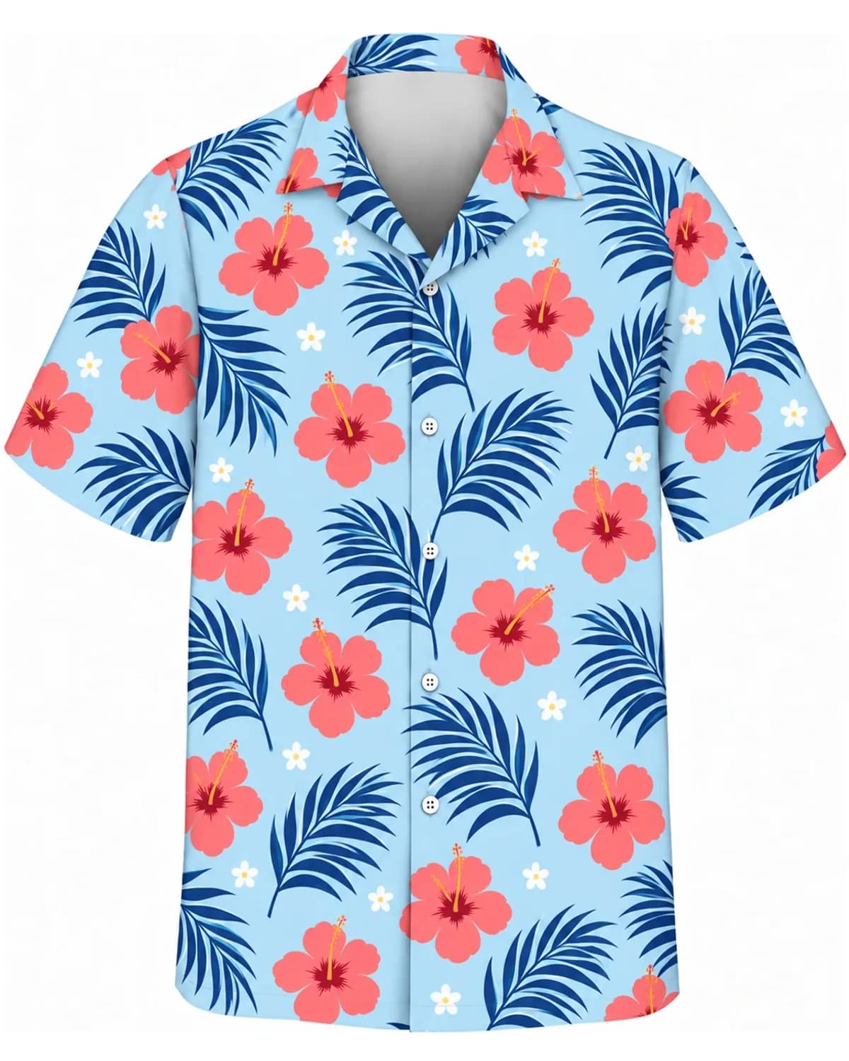 Custom Funny Face Icon Hawaiian Shirt thumb 1
