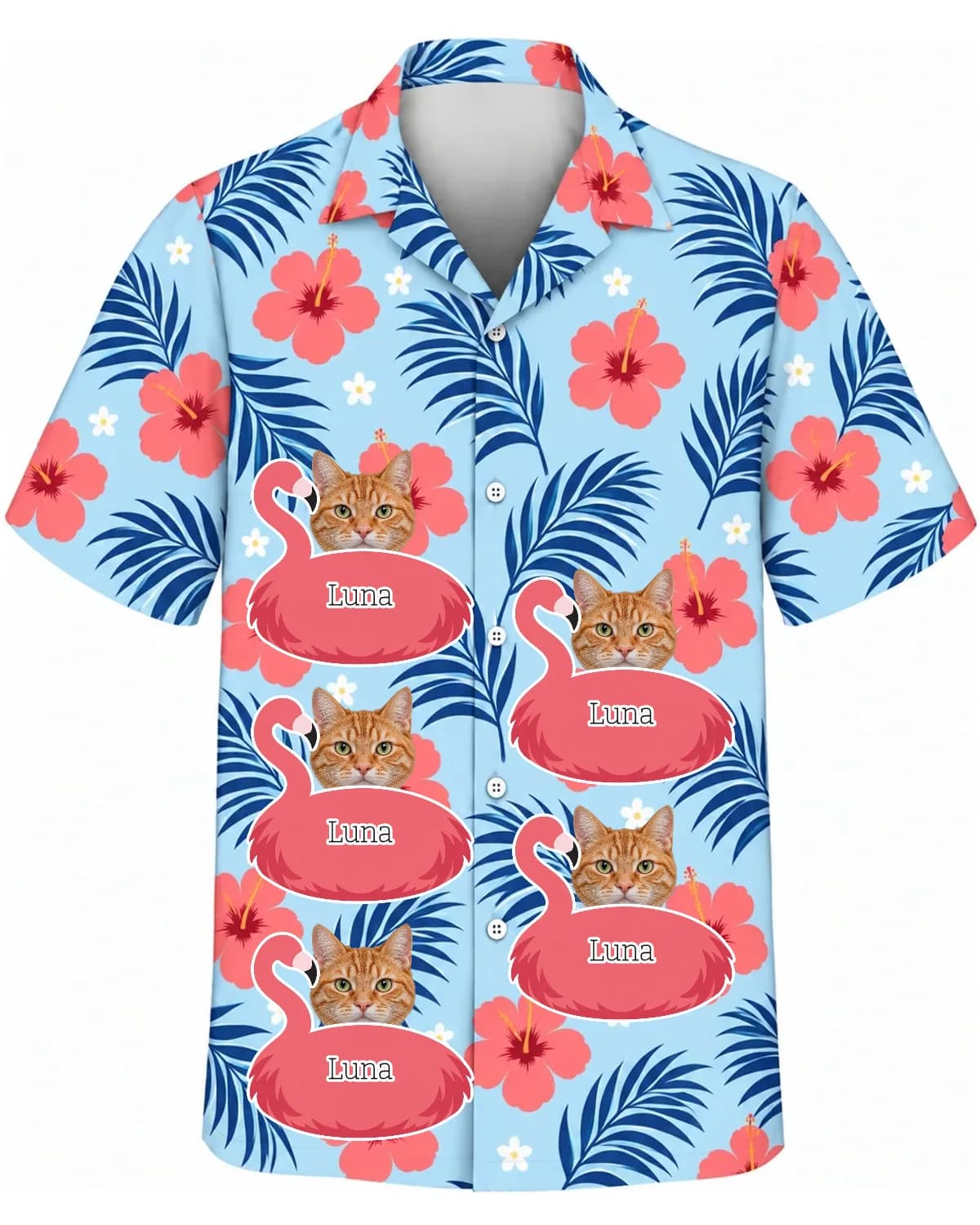 Custom Funny Face Icon Hawaiian Shirt