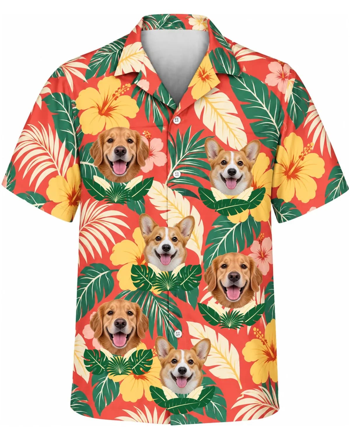 Peekaboo Leaves Hawaiian Shirt thumb 6