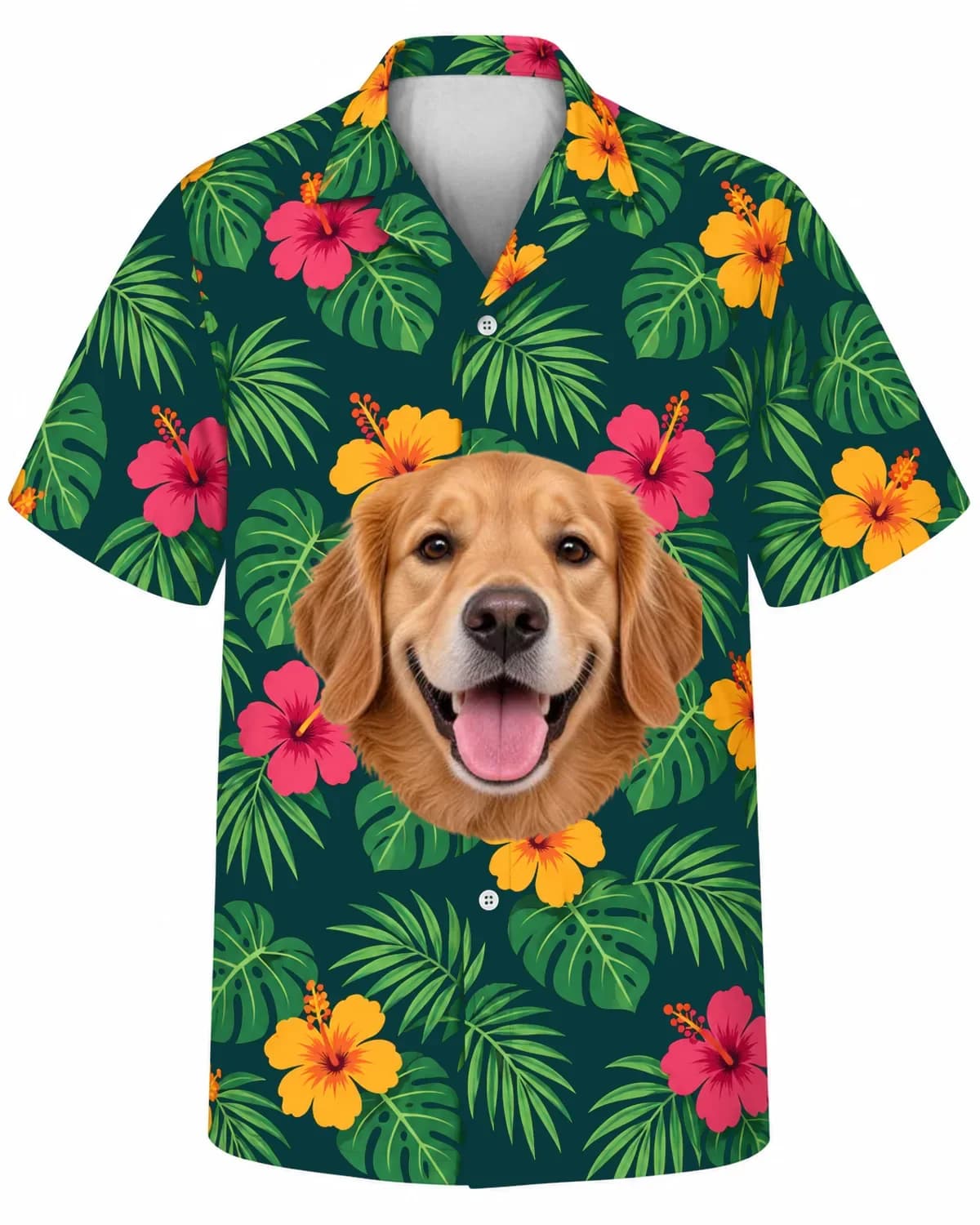 Pet Face Tropical Vibes Hawaiian Shirt thumb 5