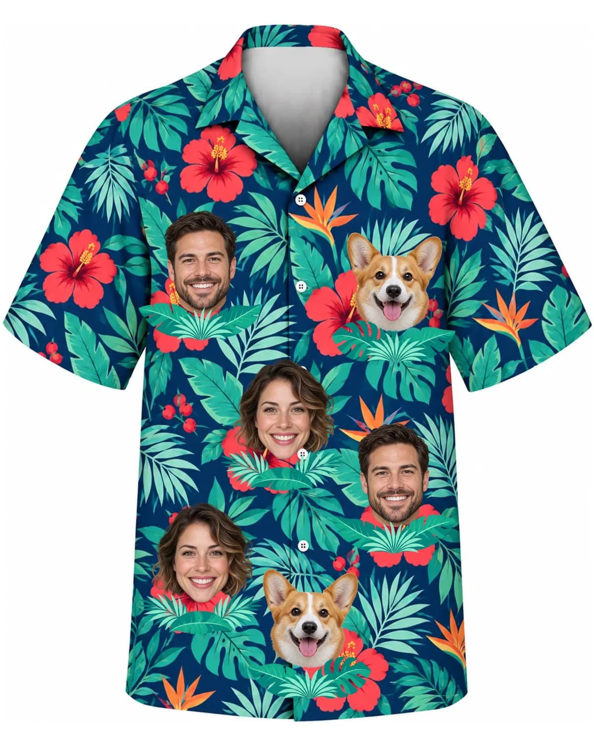 Peekaboo Leaves Hawaiian Shirt