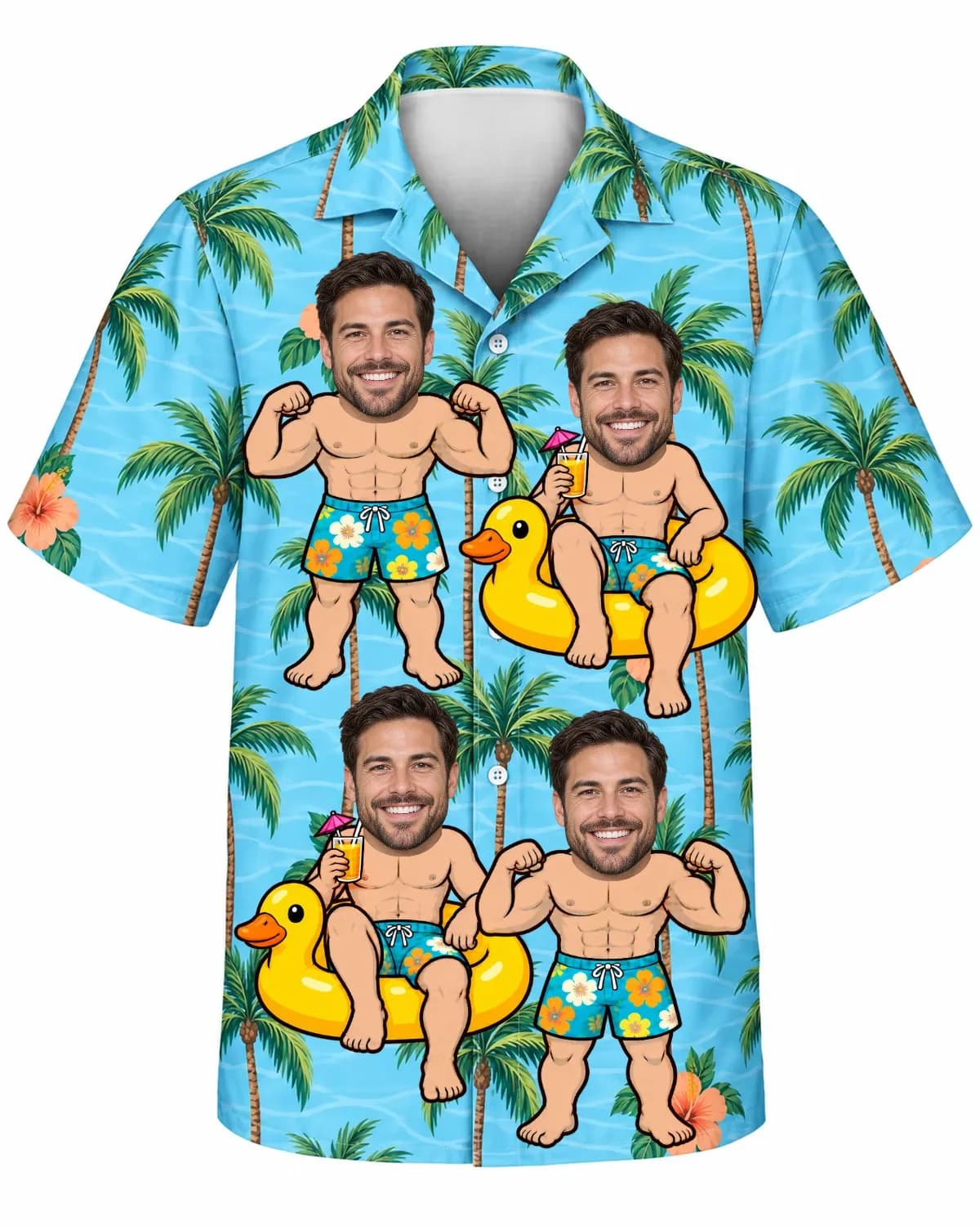 Poolside Pose Hawaiian Shirt