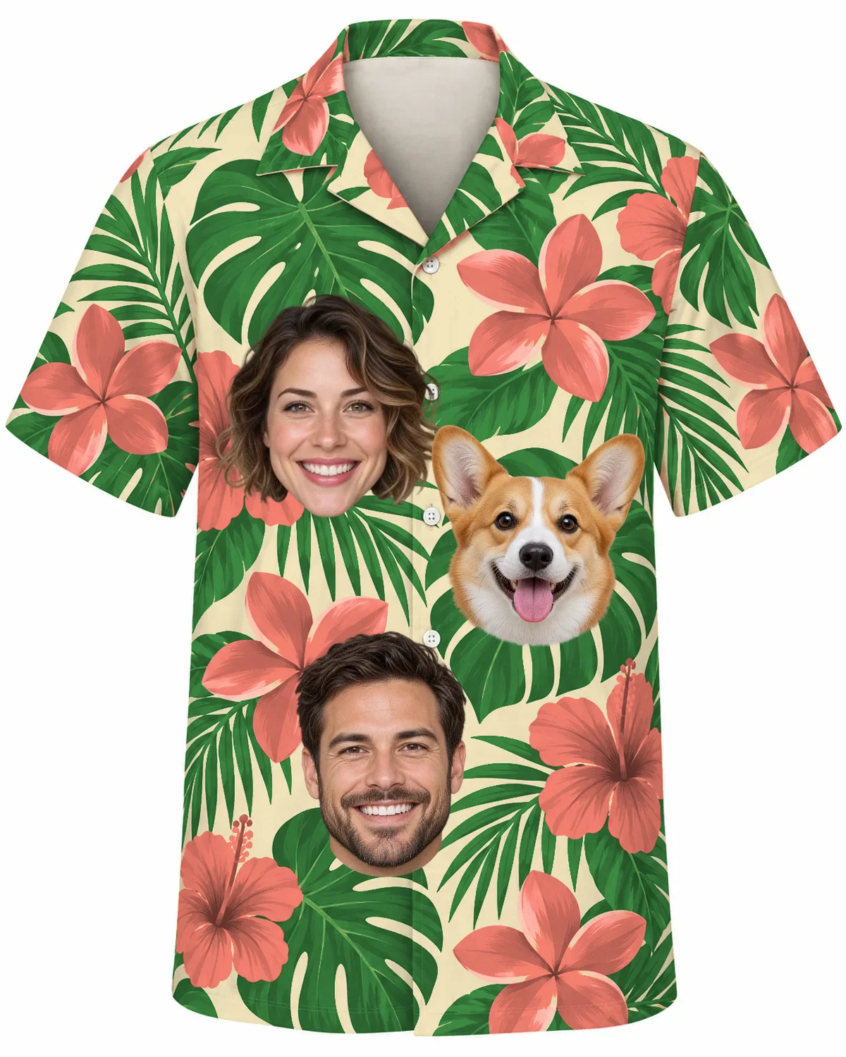 Pick Your Colors Tropical Leaves Hawaiian Shirt