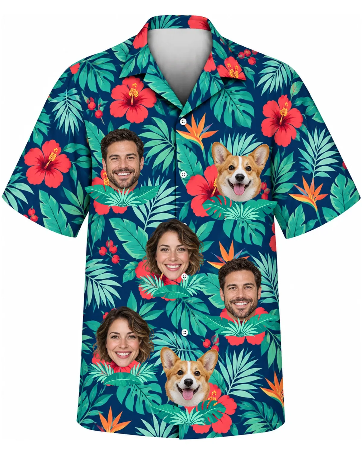 Peekaboo Leaves Hawaiian Shirt